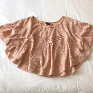 Light pink poncho/blouse